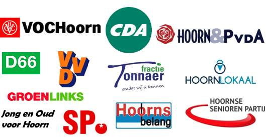 Alle Hoornse partijen