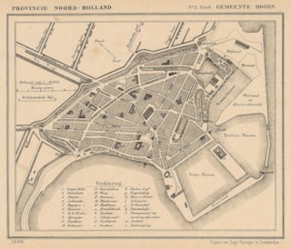 MH Kaart Hoorn 1869