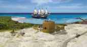 Figure 2. Graphic reconstruction of the Dutch fort from 1638 on La Tortuga (Julijan Vermeer &amp; Konrad A. Antczak).