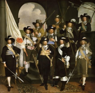 Leden van de schutterij van het witte vaandel (1)