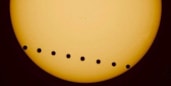 Mercurius gaat voor de zon langs