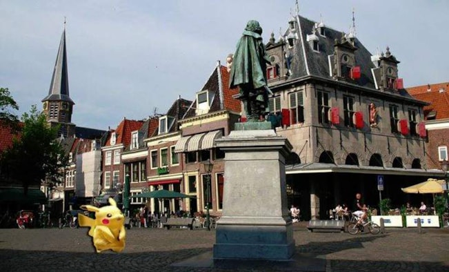 Pokémon op de Roode Steen