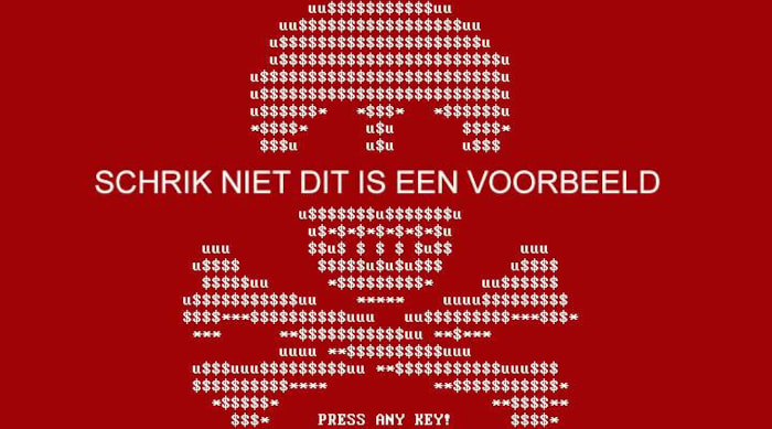 Ransomeware VOORBEELD