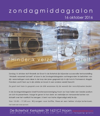Hinderik verzamelt zichzelf flyer voorkant