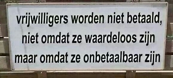 vrijwilligersspreuk