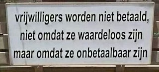 vrijwilligersspreuk