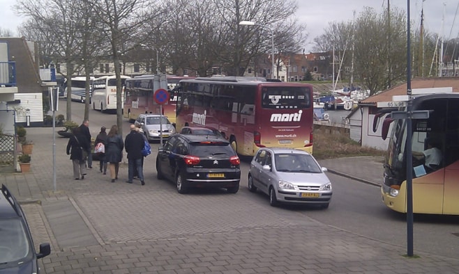 Bussen in Hoornse binnenstad