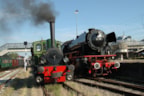 Stoomtram ontmoet Stoomtrein Foto Rein Korthof