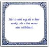 Tegel niet roken