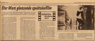 knipsel Dagblad vh Noorden 1977 Star Wars