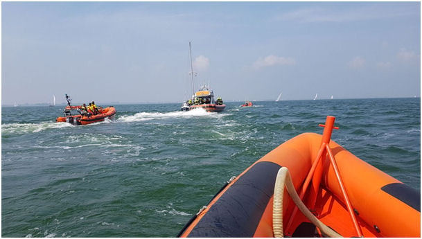 Brand zeiljacht