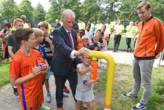Nieuw watertappunt Cruijff Court Risdam-Noord