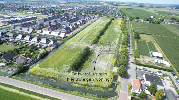 153 Luchtfoto fase 4b themagebied zelfbouwkavels 'Waterland'