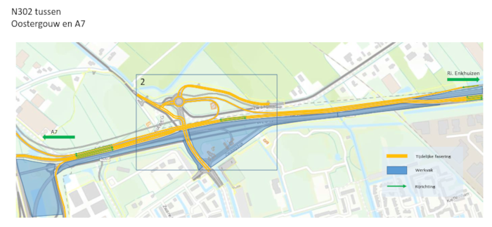 N302 tussen Oostergouw en A7