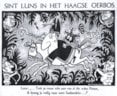 Sinterklaas Joseph Luns brengt Zwarte Piet Nieuw Guinea in veiligheid. Opland in de Volkskrant, 29 november 1969. (Medium)