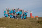 Big Day teams juichend Renvogelveld Texel 7 mei 2017_HVD5206