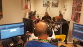 Hoog bezoek bij Radio Bontekoe1