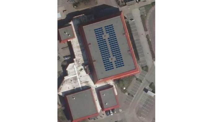 Het gemeentelijke pand aan de Akkerwinde maar liefst 168 zonnepanelen