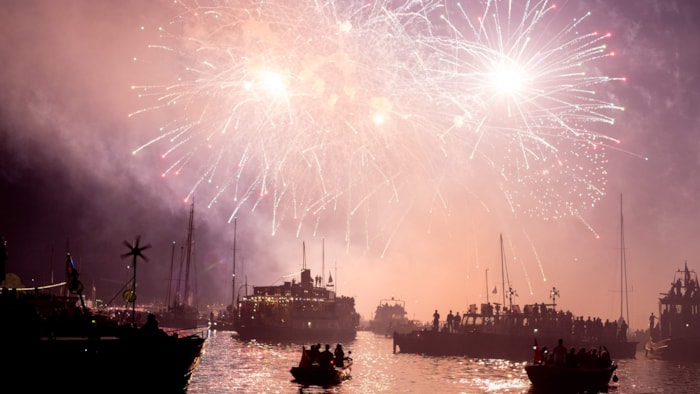 Vuurwerk gezien vanuit Stortemelk