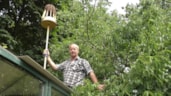 Henk met zwermboor