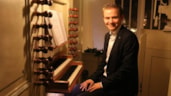Rik Melissant achter het orgel