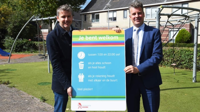 Spelregelbord voor speeltuin