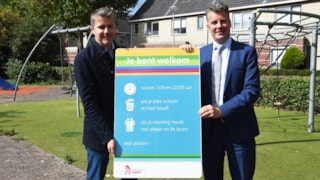 Spelregelbord voor speeltuin