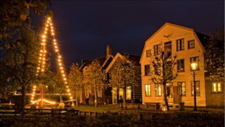 Avond in het buitenmuseum