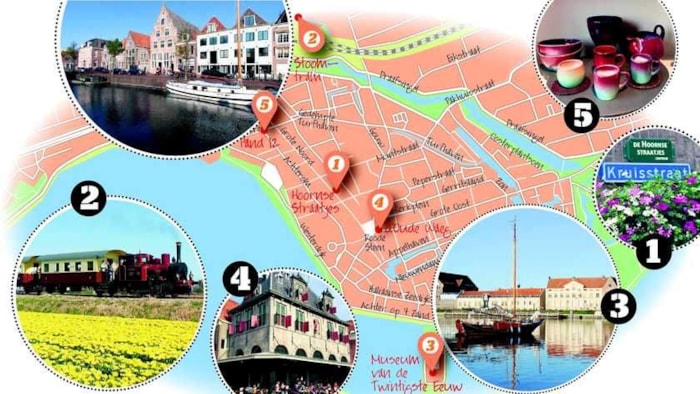 Toeristenkaartje Hoorn
