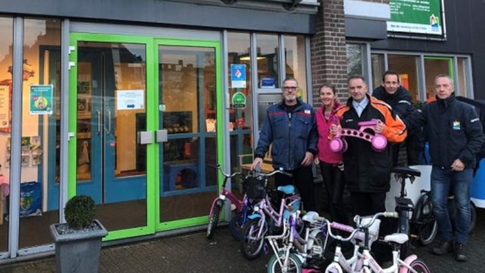 Zeer geslaagde kinderfietsjes actie