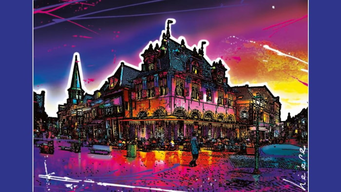 Kleurrijk stadsgezicht Hoorn Raymond Heere