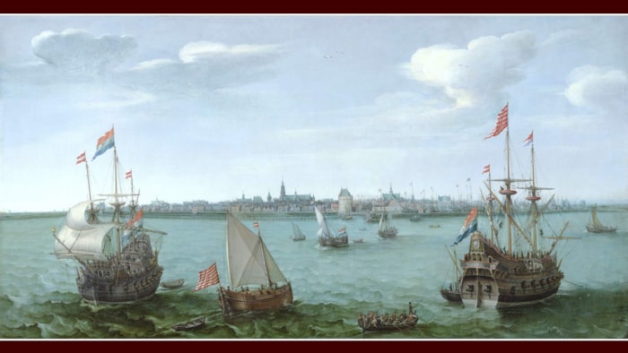 Gezicht op Hoorn van Hendrick Cornelisz Vroom 1622 Westfries Museum Hoorn