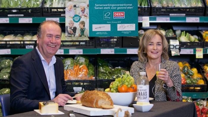 Ondertekening convenant Samen sterk voor gezond eten - Leendert van Eck en Jolanda Buwalda