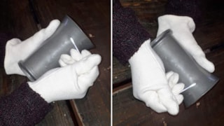 Schoonmaken van de collectie van het museum