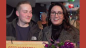 Winnares Kelsey met haar vriend