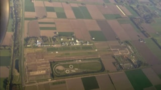 Airport Lelystad vanuit de lucht