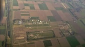 Airport Lelystad vanuit de lucht