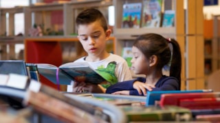 Hulp bij lezen in de bibliotheek