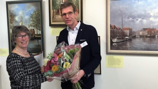 750ste bezoeker van expositie stadsgezichten