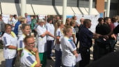 Dijklander ziekenhuis protest binnentuin 2