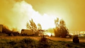 De Baai in brand