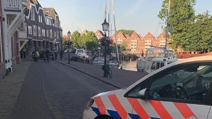Oude Doelenkade politie afzetting
