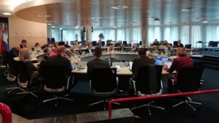 Raadsvergadering over de begroting