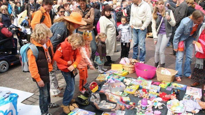 Vrijmarkt op Koningsdag
