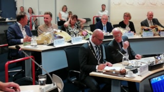 De nieuw benoemde wethouders