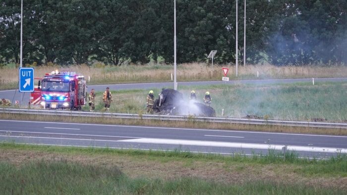 Rommel op de A7 gestort door protesterende boeren5