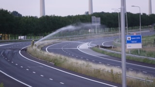 Rommel op de A7 gestort door protesterende boeren2