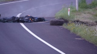 Rommel op de A7 gestort door protesterende boeren