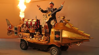 Muziekkunstenaar Nautilus one-man-show, foto Nautilus
