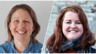 Jessica Visser (Hoorn Lokaal) en Joyce Beuken (GroenLinks)